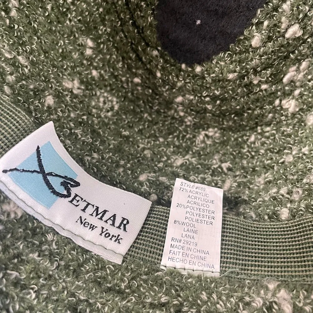 Betmar New York Wool Blend Knit Hat Green OS